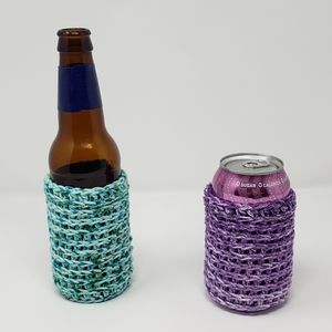 (6 pack) Handmade Crochet Can / Bottlw Cozy